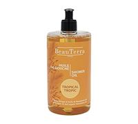 BeauTerra - Huile de Douche, 750 ml - Tropical - Sans Savon - à l'Huile d'Argan et Macadamia Bio - Hydrate et Rajeunit - Fabriqué en France