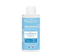 BeauTerra Recharge Déodorant Roll-On Fleur de Coton 150 ml | Protection 24h contre les odeurs et l'humidité, sans alcool, 97% d'ingrédients d'origine naturelle, fabriqué en France