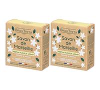 BeauTerra Savon de Marseille - Fleur Jasmin 2x100 g