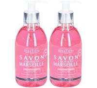BeauTerra Savon Liquide de Marseille - Rose à l'Ancienne 2x300 ml
