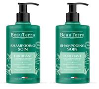 BeauTerra Shampooing Soin Fortifiant, Cheveux Normaux à Cassants 750 ml (Lot de 2)