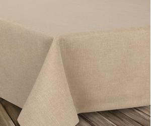 Beautex - Nappe en lin infroissable - Effet lotus - Forme ovale rectangulaire - Taille et couleur au choix, Textile, sable, Eckig 130x300 cm
