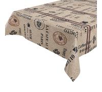 BEAUTEX Nappe en Plastique essuyable, Nappe de Jardin Ronde Ovale CARRÉ, Brasil, Taille au Choix (Rectangulaire 140x200 cm)