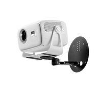 beautiebeam Support de projecteur portable pliable, réglable multidirectionnel, vis universelle 1/4", charge maximale 2 kg, pour plafond/mur/bureau, rotatif de 0 à 180 °