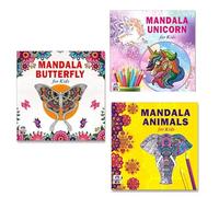 Beautiful Butterfly + Cute Unicorn + Animals Mandala Art Designs Colouring Books | Butterfly Art | Unicorn Designs | Animal Kingdom | Mandala Art | Fun Illustrations | Kids Creativity | Nature Designs