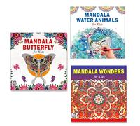 Beautiful Butterfly + Ocean-Themed Sea Animals + Gorgeous Wonders Mandala Art Designs Colouring Books | Butterfly Art | Ocean Life | Wonderous Designs | Mandala Creations | Fun Patterns | Kids Creativ