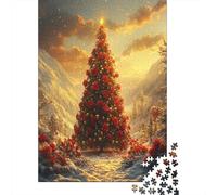 Beautiful Christmas Tree Puzzle De 1000 Pièces Puzzle Classique Moderne Art Mural Cadeau Unique Home Decor Adulte Puzzle Adultes 1000pcs (75x50cm)