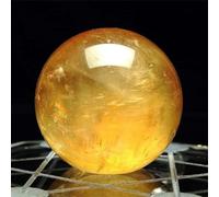 Beautiful Citrine Calcite Quartz Crystal Sphere Ball Gemstone Ornaments (Size : 2-2.5kg)