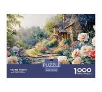 Beautiful English Cottage 1000 Pcs Carton Extra-épais Coffret De Puzzles Spring Countryside Anti-Stress Jeu Créatif Puzzles As Birthday Gifts 70x50cm/1000pcs