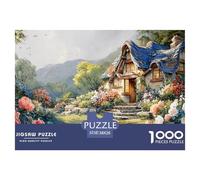 Beautiful English Cottage 1000 Pcs Carton Extra-épais Coffret De Puzzles Spring Countryside Stimulant Et Éducatif Défi Unique Puzzles pour Adultes Et Enfants 38x26cm/1000pcs