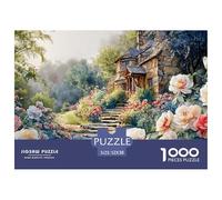 Beautiful English Cottage 1000 Pcs Carton Premium Lot de Puzzles Spring Countryside Stimulant Et Éducatif Jeu Créatif Puzzles pour Adultes Et Enfants 52x38cm/1000pcs