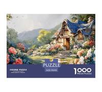 Beautiful English Cottage 1000 Pièces Carton Premium Coffret De Puzzles Spring Countryside Anti-Stress Défi Unique Puzzles pour Adultes Et Enfants 70x50cm/1000pcs