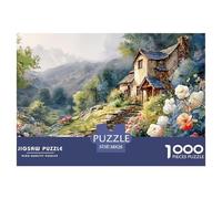 Beautiful English Cottage 1000 Pièces Carton Premium Coffret De Puzzles Spring Countryside Stimulant Et Éducatif Jeu Créatif Puzzles As Birthday Gifts 38x26cm/1000pcs