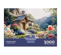Beautiful English Cottage 1000 Pièces Carton Premium Lot de Puzzles Spring Countryside Anti-Stress Défi Unique Puzzles pour Adultes Et Enfants 70x50cm/1000pcs