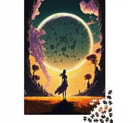 Beautiful Existence Puzzle Adulte 1000 Pièces, 52x38cm/1000pcs; Pièces Blanches Peu Poussiéreuses; Activité Posée pour Les Soirées Calmes
