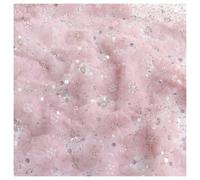 Beautiful Fantasy Pink Purple Bead Embroidery Mesh Lace Fabric For Wedding Evening Dress Designer
