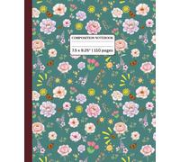 Beautiful Floral & Butterfly Composition Notebook: A Beautiful Floral & Butterfly Themed Notebook | 110 Lined Pages for Writing, Journaling, or School | Perfect Gift for Girls, Women & Teens