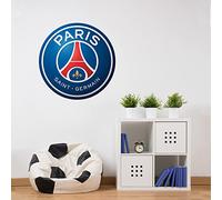 Beautiful Game Sticker Mural Officiel Blason PSG Paris Saint-Germain Décoration Murale Football 60 x 60 cm