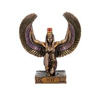 BEAUTIFUL GREEK STATUES Isis Figurine de déesse égyptienne en résine peinte à la main Bronze 7,4 cm