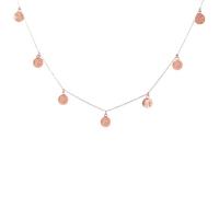 BEAUTIFUL GREEK STATUES Phaistos Discs Collier pendentif Crète minoenne en argent sterling 925 Rose 2 faces 0,7 cm 4 g, Argent, Pas de gemme