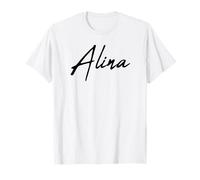 Beautiful Handwritten Font Alina Calligraphy T-Shirt