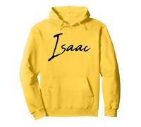 Beautiful Handwritten Font Isaac Calligraphy Sweat à Capuche, Unisexe pour Adultes, Citron, L