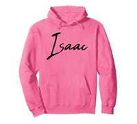Beautiful Handwritten Font Isaac Calligraphy Sweat à Capuche, Unisexe pour Adultes, Rose Vif, S