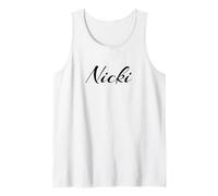 Beautiful Handwritten Font Nicki Calligraphy Débardeur
