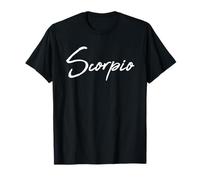 Beautiful Handwritten Font Scorpio Calligraphy T-Shirt