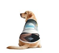 Beautiful House in The Morning Chemise pour chien - Vêtement respirant et rafraîchissant pour grands chiens, protection solaire et confortable pour Golden Retriever, Husky, Alaska, activités de plein