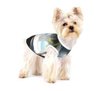 Beautiful House in the Morning Print Pet Clothing for Small Dogs and Cats - Pyjama en coton doux pour chien, chat, chihuahua, teckel, vêtements pour chiot, taille L