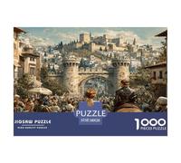 Beautiful Jerusalem Puzzle 1000 Pièces Educa Jouet en Bois Cadeau Unique Décoration Intérieure Jeu Éducatif Challenge Toy Adultes & Enfants des 14 Ans 38x26cm/1000pcs