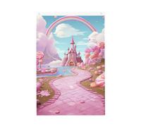 Beautiful Land Drapeau de jardin bienvenue 61 x 91 cm Double face Ne se décolore pas Maison Yard Flags Photo Toile de fond Bannière pour cour, porche, pelouse, décoration extérieure