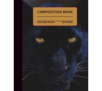 Beautiful Leopard Composition Notebook: Beautiful Leopard composition book, 7.5x9.25, 150 college-ruled pages