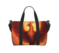 Beautiful Phoenix Sac à main à bandoulière pour femme Sac à main décontracté avec fermeture éclair Convient pour le travail, les voyages, le fitness, les voyages