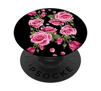 Beautiful Pink Roses Bouquet Graphic Tees & Cool Designs PopSockets PopGrip Adhésif