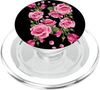 Beautiful Pink Roses Bouquet Graphic Tees & Cool Designs PopSockets PopGrip pour MagSafe