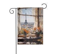 Beautiful Pylons in the Distance Drapeau de décoration extérieure, drapeau de jardin suspendu, petit drapeau de jardin, drapeau de Noël d'hiver extérieur 30,5 x 45,7 cm