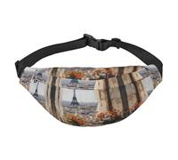 Beautiful Pylons in the Distance Large Fashion Crossbody Waist Bag Travel Casual Boys Waist Bag Suitable for Sports, Running, Cycling, Travel Fishing