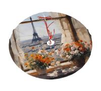 Beautiful Pylons in the Distance Printed Plush Polyester Tree Skirt 76,2 cm for Holiday Decor Soft Christmas Ornament Mat