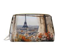 Beautiful Pylons in The Distance Trousse de Maquillage Portable en Cuir pour Cosmétique Articles de Toilette et Essentiels du Quotidien, blanc, Taille unique