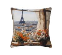 Beautiful Pylons in the DistanceDecorative Square Sofa Cushion Covers