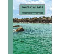 Beautiful Ruins and Island in the Gulf Composition Notebook: Ruins and island in the Gulf composition book, 7.5x9.25, 150 college-ruled pages