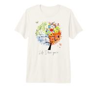 Beautiful Seasons Célébration Arbre Terre Jour et Saisons T-Shirt Haut de Gamme
