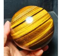 Beautiful Tiger Eye Stone Ball Crystal Quartz Gem Home Degaussing Decoration Ornaments (Size : 110-200g)