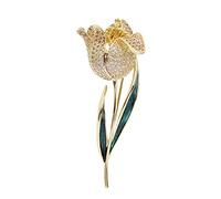 Beautiful Tulip pins Brooch Flower Holiday Present for Women Drop with Box Made in China