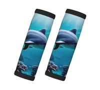 Beautiful Underwater World Dolphins CoralBagage avec poignée de bagage, gants pour poignée à bouton et valise de voyage