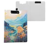 Beautiful Valley of Flowers Porte-bloc avec emplacement pour stylo Format A4