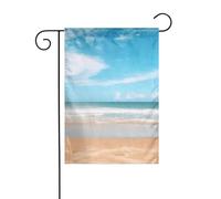 Beautiful View Of The Sea1 Panneau de Noël imprimé 30,5 x 45,7 cm Double face Extérieur Arbre de Noël Drapeau décoratif