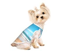 Beautiful View of The Sea1 T-shirt d'été pour chien imprimé pour animaux de compagnie T-shirts extensibles pour chats et chiens T-shirt sans manches débardeur pour chien